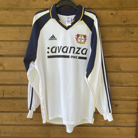Bayer Leverkusen 2000 2001 Long Sleeve PLAYER ISSUE Football Shirt Jersey Adidas Cover