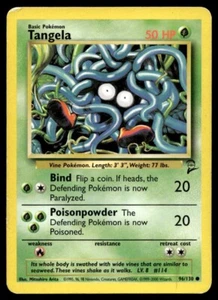 Tangela 96/130 Pokemon Card Base Set 2 Common 50 HP Lightly Played M16 - Picture 1 of 2