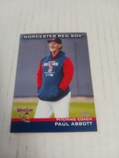 2023 Worcester Red Sox Paul Abbott Boston Red Sox Minor League PC