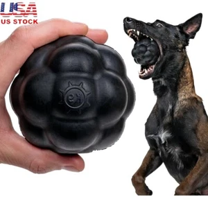 Indestructible Rumble Ball - XL Medium & Large Breeds Fetch Dog Toy 4.5 " Rubber - Picture 1 of 9