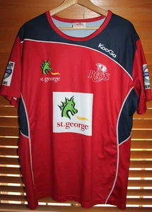 QUEENSLAND REDS RUGBY UNION TRAINING SHIRT - SIZE 2XL - KooGa brand - EC - Picture 1 of 8