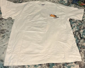 VTG 1997 Goldfish Promo Snack T Shirt Sz Large Hanes Beefy USA Rare Nwot White - Picture 1 of 7