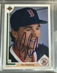 Tim Naehring 1990 Upper Deck UD Rookie Signature Signed Autograph AUTO RC TTM - Picture 1 of 2