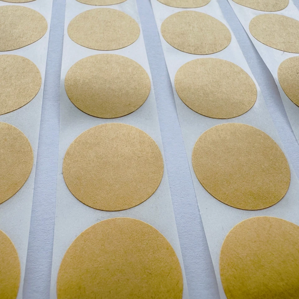 runde Kraftpapier Aufkleber 2,5cm Sticker zum Beschriften Verzieren Dekorieren - Bild 1 von 3