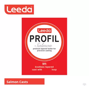 Leeda Profil Salmon 9ft Tapered Leaders / Tippets - Sea Trout Fly Game Fishing - Picture 1 of 5