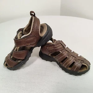 Carter's Toddler Sandals 5 Brown Boy's  Miller Beach Gorpcore Outdoor Leather - Picture 1 of 8