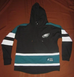 NFL Philadelphia Eagle Boys Hoodie Sweatshirt, Black/Green, Size M, EUC - Picture 1 of 6