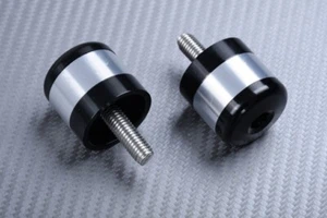 Handlebar ends handlebar weights color silver Ø 31 mm Kawasaki Ninja 250R 2008-2012 - Picture 1 of 2