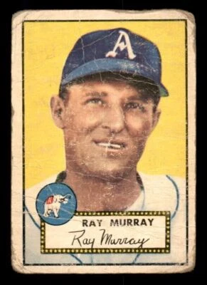 1952 Topps #299 Ray Murray A'S Rookie SP Fair (Badly creased) - Image 1 of 2