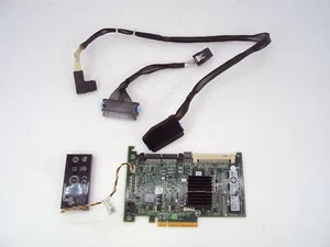 Dell T954J Perc6i SAS SATA 256MB Cache Raid Controller with Raid Cable - Bild 1 von 3