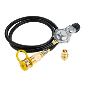 5FT Two Stage Propane Regulator with Hose & 3/4" Quick Disconnect Connector - Picture 1 of 6