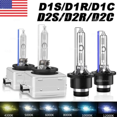 2x D1S/D1R/D2S/D2C 6000K 8000K OEM Replacement Xenon Headlight Light Bulbs Lamps - Image 1 of 4