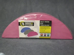 Serie 8 Fitness Rosa Media Luna Eva Espuma Yoga Bloque Nuevo Precintado - Imagen 1 de 9