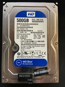 disque dur 500 go western digital blue , 3.5 pouce , SATA 6.0 Gb/s WD5000AAKX - Photo 1/1