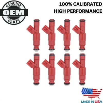 8X OEM Bosch Fuel Injectors Fit 2000-2003 Dodge Ram 1500 Van 5.9L V8 #0280155934 - Image 1 of 4