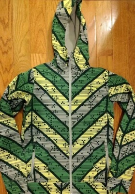 Chaqueta Columbia Youth Boys 18/20 Omni Shield con capucha y forrada verde/amarillo/gris  Foto 1 de 4