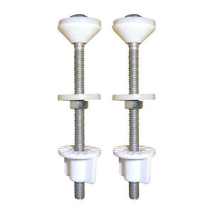 Close Coupled WC Toilet Pan Through Cistern Bolts, Nuts, Washers (Pair)