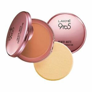 Lakme 9 To 5 Primer + Matte Powder Foundation Compact For Long Lasting Coverage