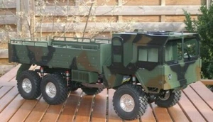 1/10 MAN 6x6 Scale Cargo Truck Plastic Body Shell ** Unpainted ** NEW - Picture 1 of 11