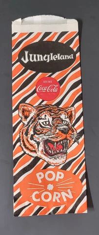 VINTAGE CINCINNATI BENGALS STADIUM POPCORN BAG ( NEW OLD STOCK) COCA-COLA Cover