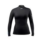 Zhik Womens Long Sleeve Eco Spandex Rash Vest Top - Black