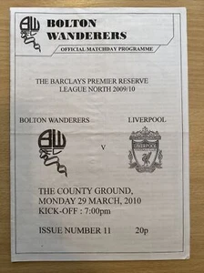 29.3.2010. Bolton Wanderers Reserves v Liverpool Res (Premier Reserve League). - Picture 1 of 2