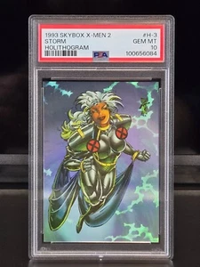 1993 SKYBOX X-MEN SERIES 2 STORM #H-3 HOLOLITHOGRAM CARD PSA 10 GEM MINT LOW POP - Picture 1 of 10