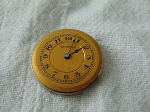 antico orologio da tasca Hampden movimento ricambi riparazione così com'è - Foto 1 di 4