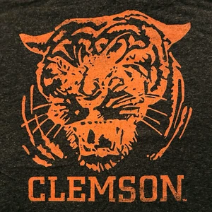 Vintage Nike Clemson Tigers T-Shirt - Gray Heather - Size XXL 2XL - EUC - Picture 1 of 11