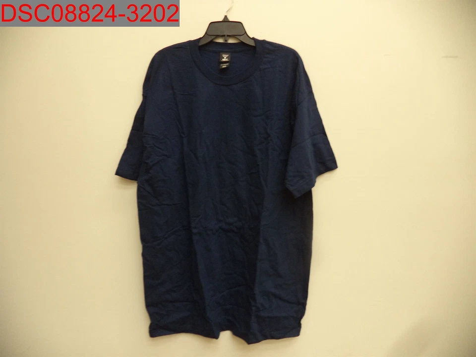 Hanes Men's Short Sleeve Tees Tops Shirts Beefy-T Tall 518T NAVY Size 2XLT