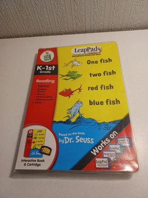 LeapPad One Fish Two Fish Leap Frog Book By Dr. Seuss Cartridge & Book - Image 1 of 4