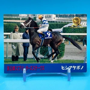 Hishi Akebono Purosangue Horse Racing TCG Trading Card Retoro NIKKAN Giappone 144 - Foto 1 di 11