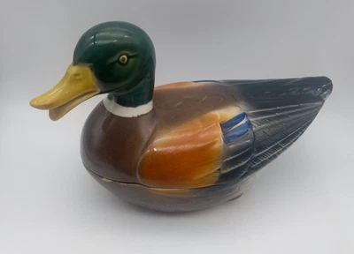 Ente Terrine Keramik handgefertigt Vintage Deckeldose Schatulle Aufbewahrung - Bild 1 von 4
