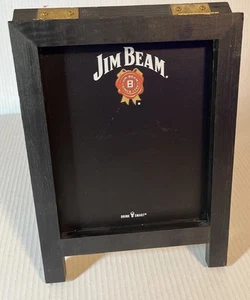 Jim Beam Wood Display Table Top Chalkboard Bulletin Mancave Bar Black- VG Cond. - Picture 1 of 7
