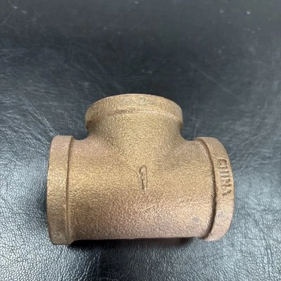 1- INSTALACIÓN DE CAMISETA DE LATÓN 1" FIP HEMBRA ROSCA DE TUBO 3 puertos Foto 1 de 3