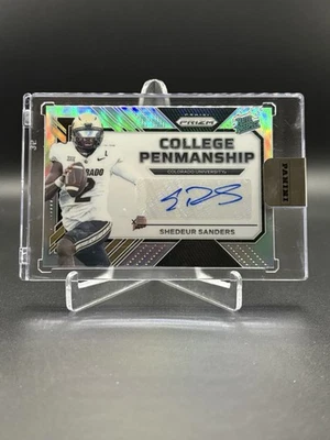 Panini Prizm Shedeur Sanders 2025 College caligrafía prospecto automático #SS-XXX Foto 1 de 2