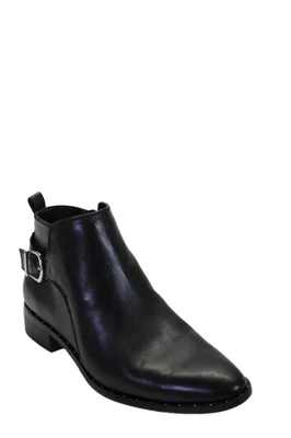 STEVEN BY STEVE MADDEN Womens Side Zip Studded Chelsea Boots Black Size 8 - Image 1 of 4