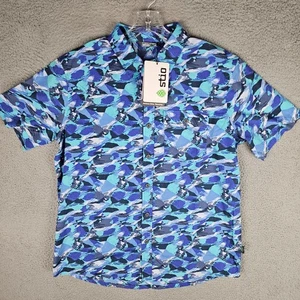 Stio Hemd Herren Large Hot Spring Brush Stroke Camo Curtis Knopfleiste 200147-843 - Bild 1 von 10
