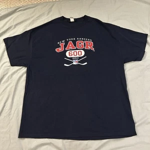 New York Rangers JAROMIR JAGR 600 Goals Commemorative NHL T-Shirt 2XL - Picture 1 of 5