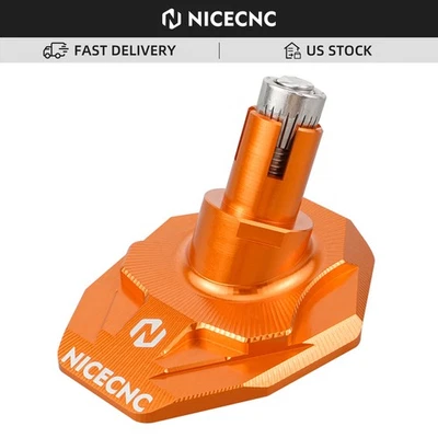 CNC Kickstand Side Stand Foot Pad For KTM 125-530 XC XCW XCF EXC EXC-F 2008-2023 - Image 1 of 4