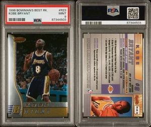 1996 Bowman’s Best #R23 Kobe Bryant Rookie RC PSA 9 Mint - Picture 1 of 3