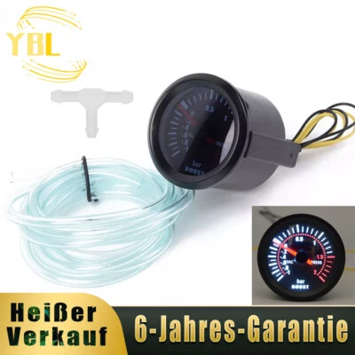 Universal Auto Boost Gauge PSI Turbo Ladedruckanzeige Meter 12V LED Digital - Bild 1 von 4