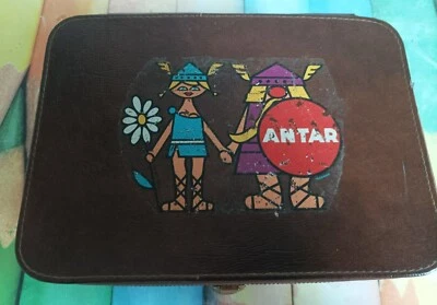 Ancienne Trousse de Toilette / Necessaire de Voyage PUB complète ANTAR 2 Gaulois - Photo 1/4