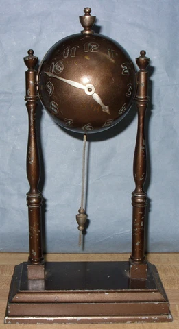 Vintage GCC 1939 World's Fair Manual Wind Baseball Clock, Working Cover