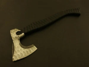 Hacha barba vikinga hecha a mano de acero al carbono hacha de lanzar hoja martillada - Imagen 1 de 6
