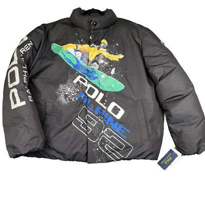 Chaqueta acolchada Polo Ralph Lauren Alpine Ski 92 con gráfico talla grande Foto 1 de 4