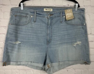 Madewell Womens High Rise Denim Jean Shorts magic pockets Sz 34 NWT - Picture 1 of 8