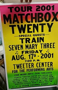 Matchbox Twenty Block Print Concert Poster TWEETER CENTER - Picture 1 of 4