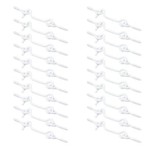 20 Set Hook and Eye Latch for Door Iron Cabin Hook Eye Latch Swivel Window Ho... - Picture 1 of 5