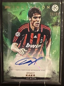 Kaka Topps Inception UEFA UCC 2022-23 AC Mailand Auto Autogramm Green 26/99 - Picture 1 of 2